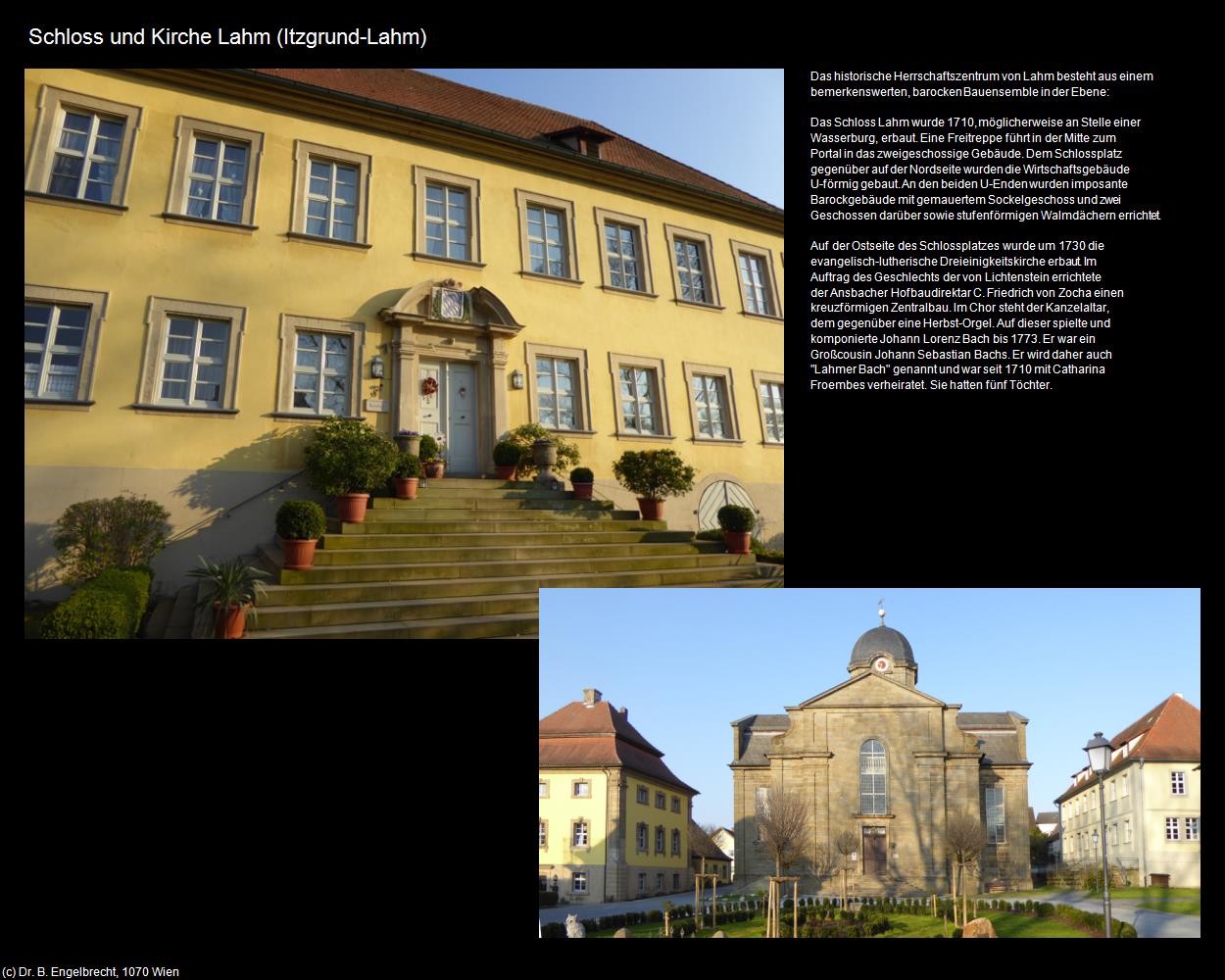 Schloss Lahm und Dreieinigungskirche (Itzgrund) in Kulturatlas-BAYERN