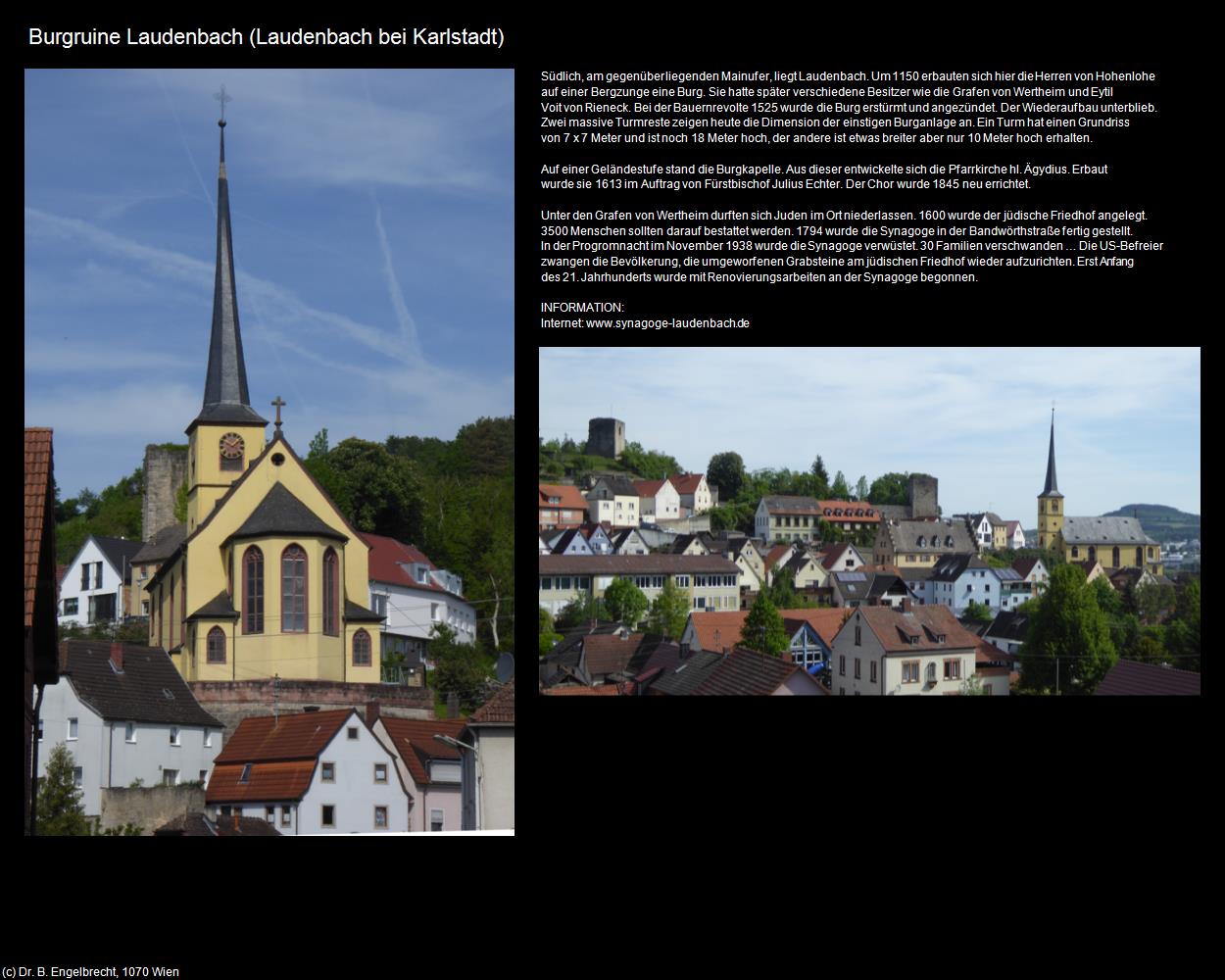 Burgruine Laudenbach (Laudenbach)  (Karlstadt) in Kulturatlas-BAYERN