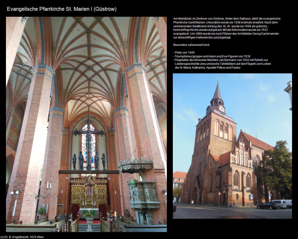 Evang. Pfk. St. Marien I (G&uuml;strow) in Kulturatlas-MECKLENBURG-VORPOMMERN