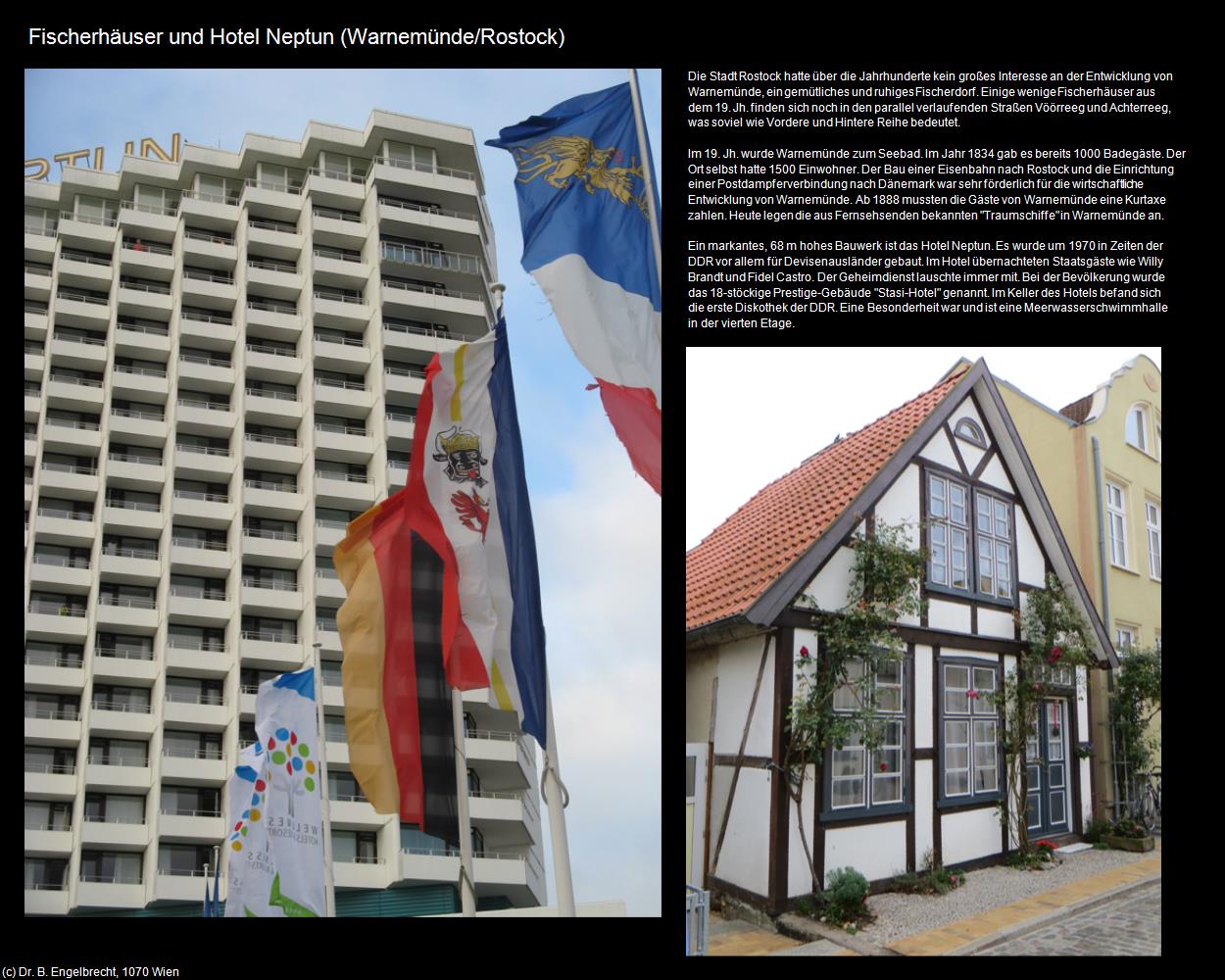 Fischerh&auml;user und Hotel Neptun  (Warnem&uuml;nde/Rostock) in Kulturatlas-MECKLENBURG-VORPOMMERN
