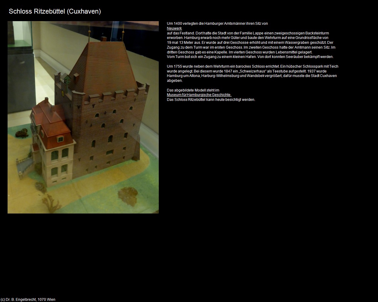 Schloss Ritzebüttel (Cuxhaven) in Kulturatlas-NIEDERSACHSEN(c)B.Engelbrecht