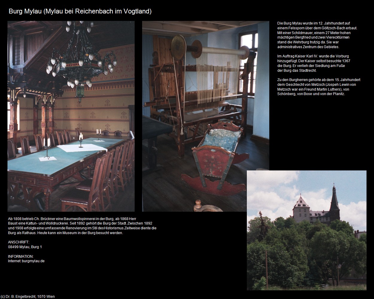 Burg Mylau (Mylau bei Reichenbach im Vogtland) in Kulturatlas-SACHSEN