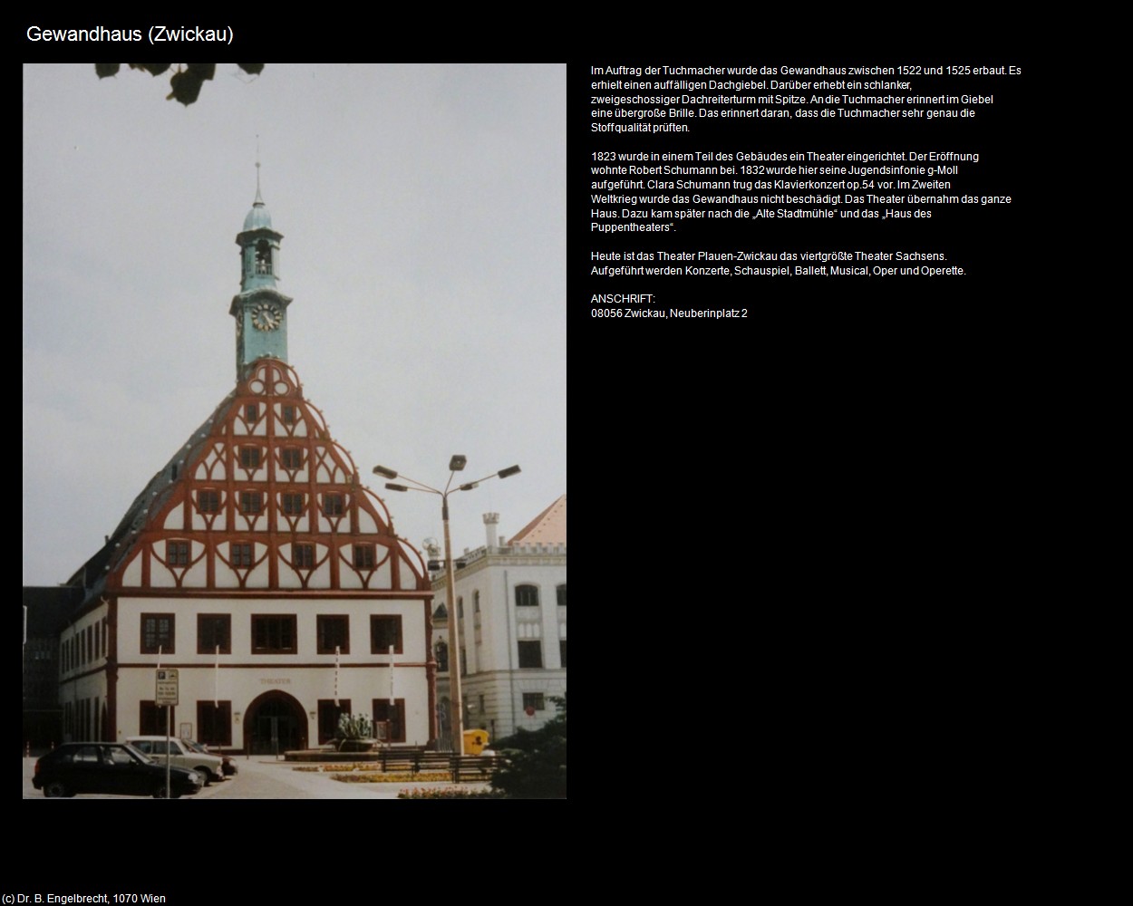 Gewandhaus (Zwickau) in Kulturatlas-SACHSEN