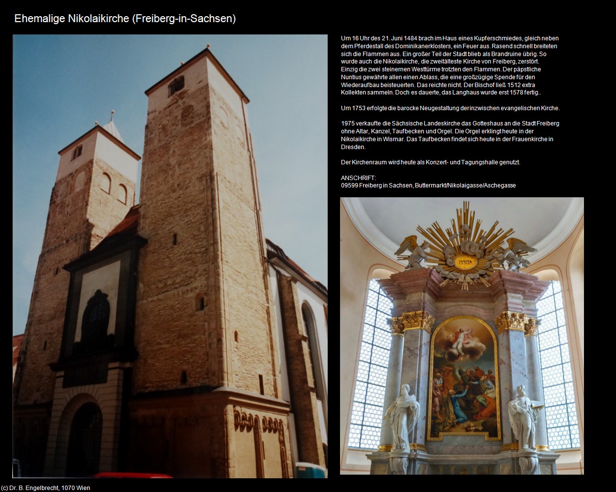 Ehem. Nikolaikirche (Freiberg-in-Sachsen) in Kulturatlas-SACHSEN