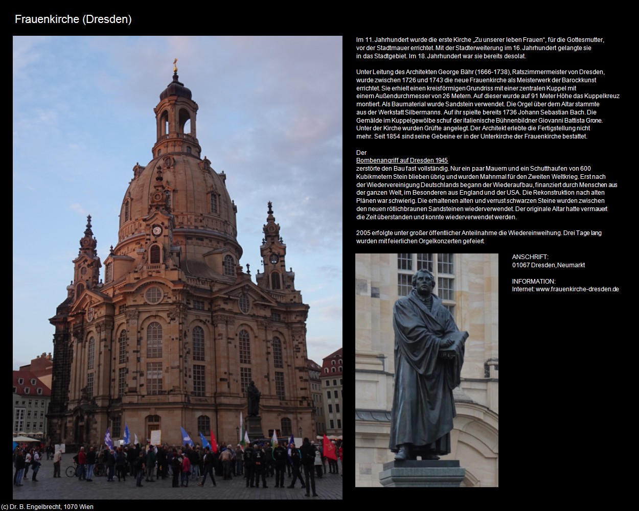 Frauenkirche (Dresden) in Kulturatlas-SACHSEN(c)B.Engelbrecht