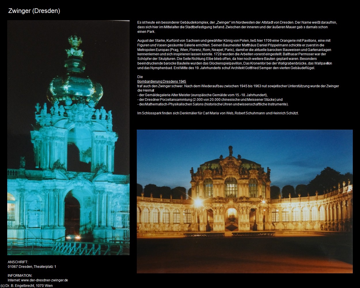 Zwinger (Dresden) in Kulturatlas-SACHSEN(c)B.Engelbrecht