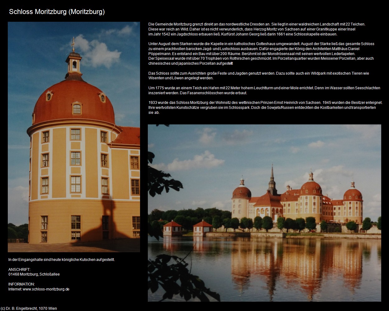 Schloss Moritzburg (Moritzburg bei Dresden) in Kulturatlas-SACHSEN