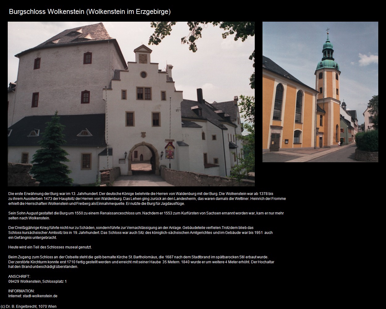 Burgschloss Wolkenstein (Wolkenstein-im-Erzgebirge) in Kulturatlas-SACHSEN