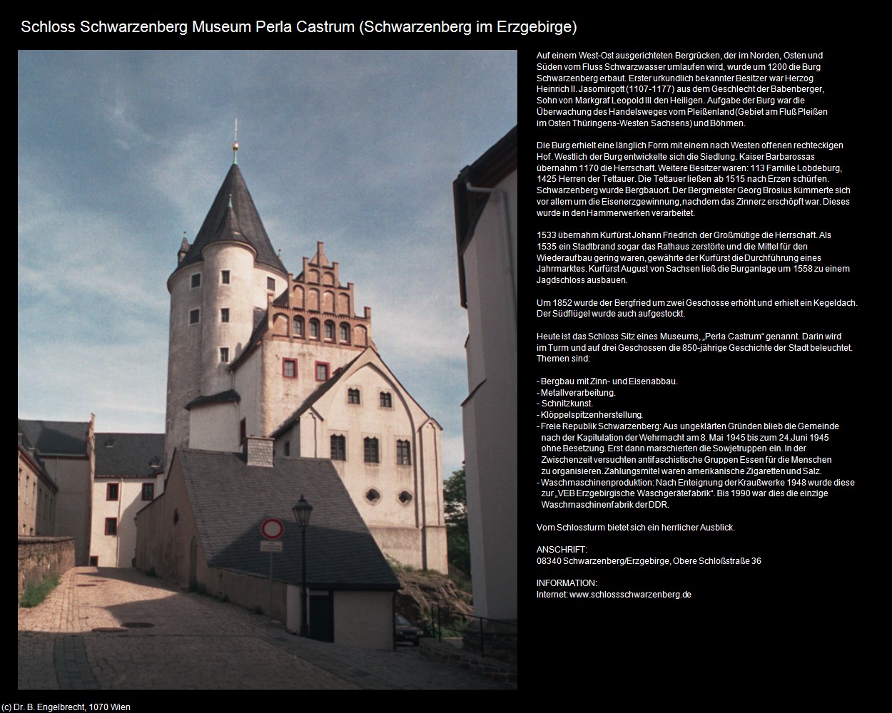 Schloss Schwarzenberg (Schwarzenberg-im-Erzgebirge) in Kulturatlas-SACHSEN