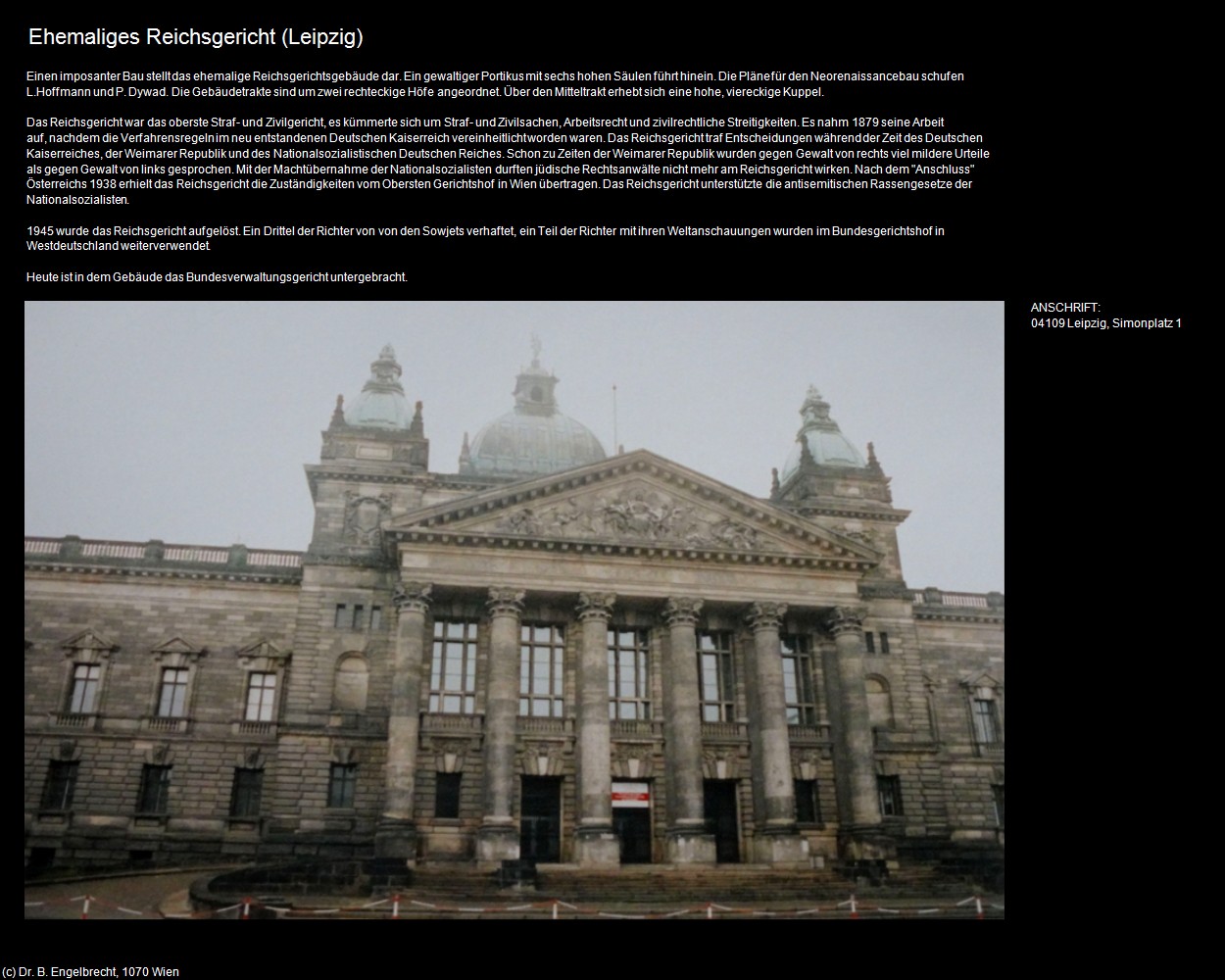 Ehem. Reichsgericht (Leipzig) in Kulturatlas-SACHSEN