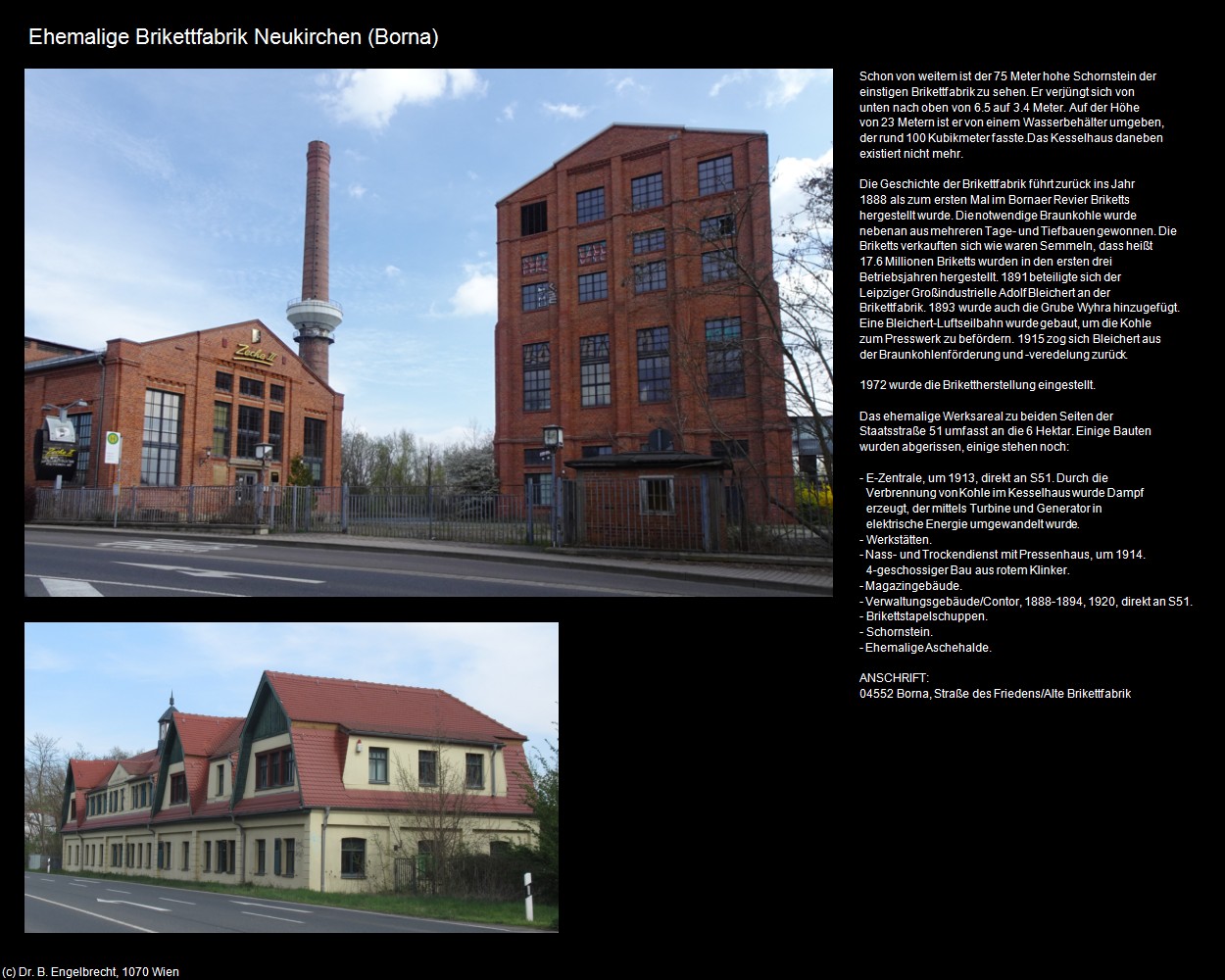 Ehem. Brikettfabrik Neukirchen (Borna) in Kulturatlas-SACHSEN