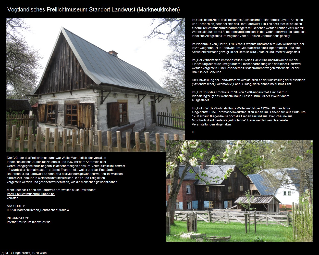Vogtl. Freilichtmuseum Landwüst (Markneukirchen) in Kulturatlas-SACHSEN(c)B.Engelbrecht