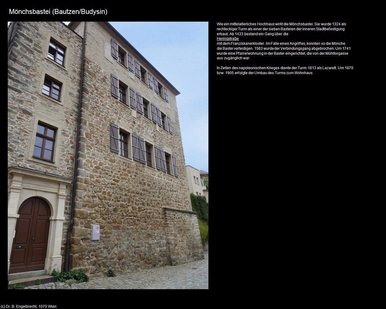 Mönchsbastei (Bautzen/Budysin) in Kulturatlas-SACHSEN(c)B.Engelbrecht