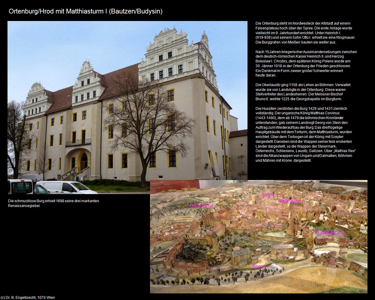 Ortenburg mit Matthiasturm I (Bautzen/Budysin) in Kulturatlas-SACHSEN