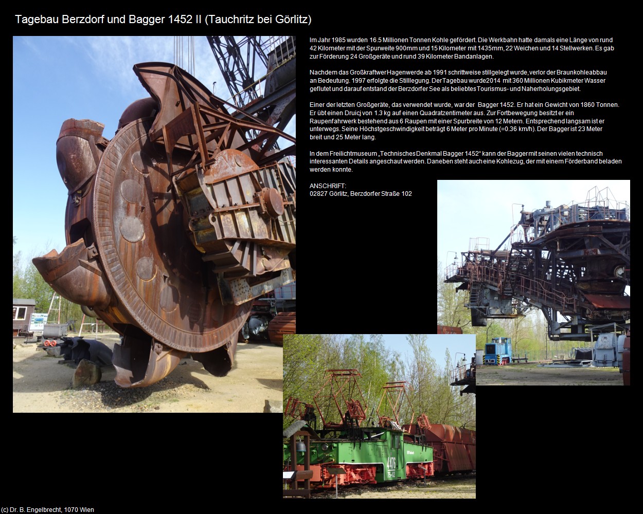 Tagebau Berzdorf und Bagger 1452 II (Tauchritz) (Görlitz) in Kulturatlas-SACHSEN