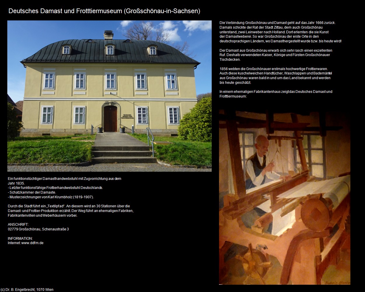 Deutsches Damast und Frotttiermuseum (Großschönau-in-Sachsen) in Kulturatlas-SACHSEN