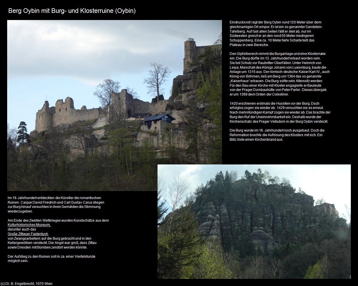 Berg Oybin mit Burg- und Klosterruine (Oybin) in Kulturatlas-SACHSEN(c)B.Engelbrecht