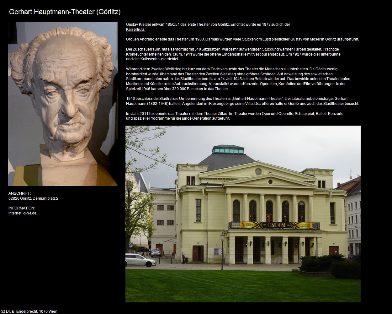 Gerhart Hauptmann-Theater (Görlitz) in Kulturatlas-SACHSEN(c)B.Engelbrecht