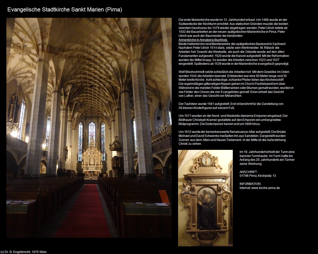 Ev. Stadtkirche Sankt Marien (Pirna) in Kulturatlas-SACHSEN(c)B.Engelbrecht