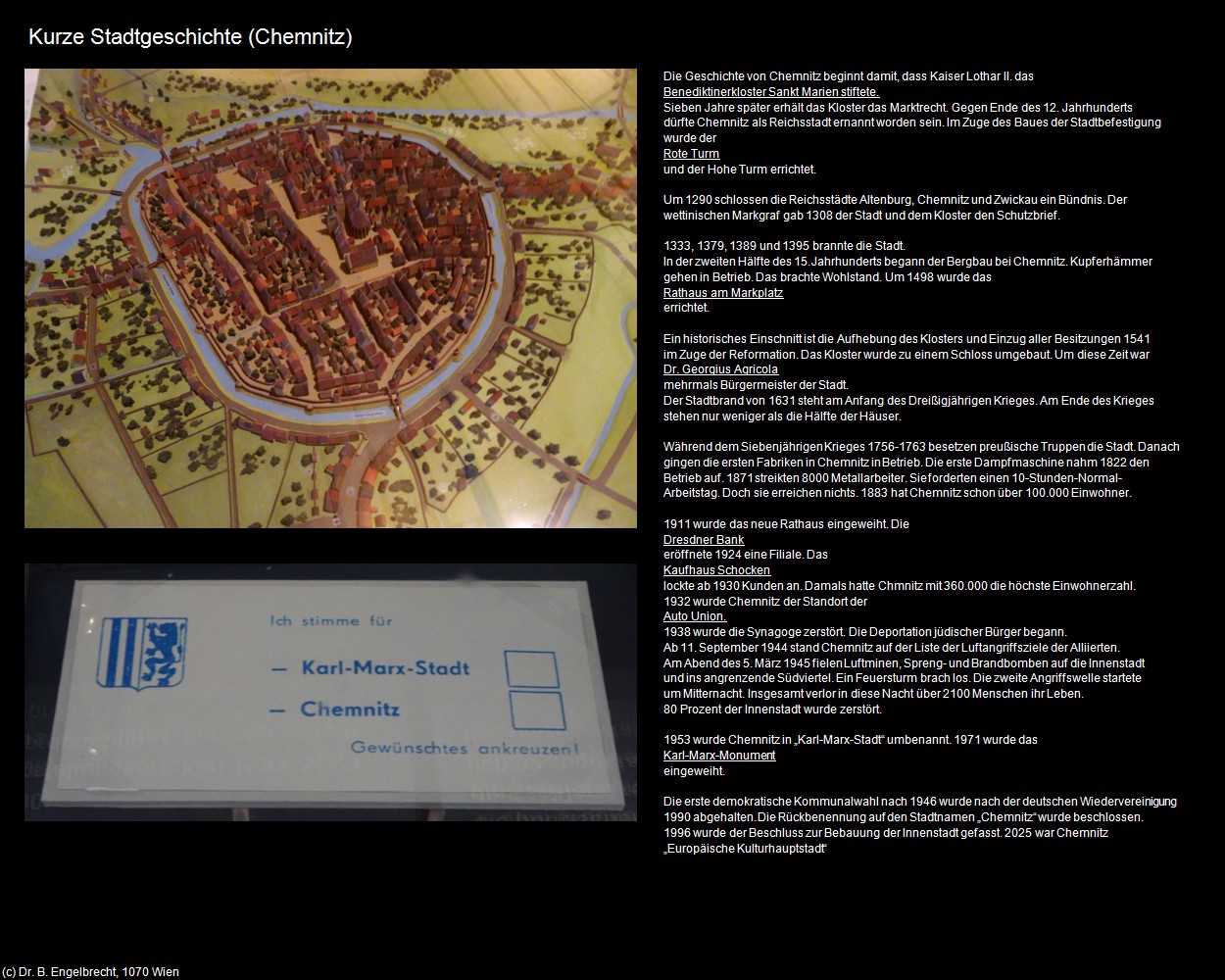 Kurze Stadtgeschichte (Chemnitz) in Kulturatlas-SACHSEN(c)B.Engelbrecht
