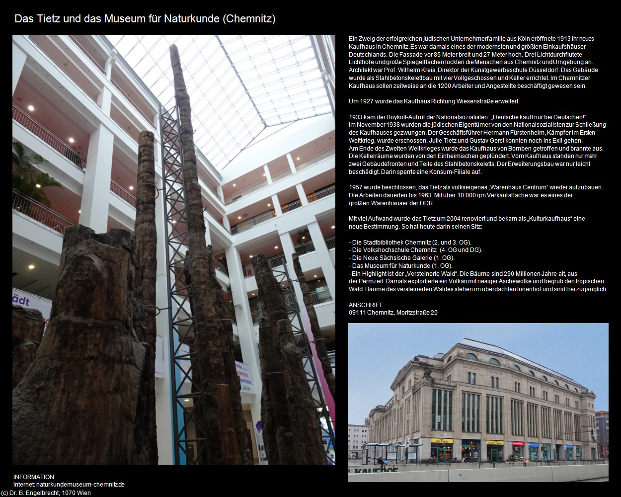 Das Tietz mit Museum f&uuml;r Naturkunde (Chemnitz) in Kulturatlas-SACHSEN