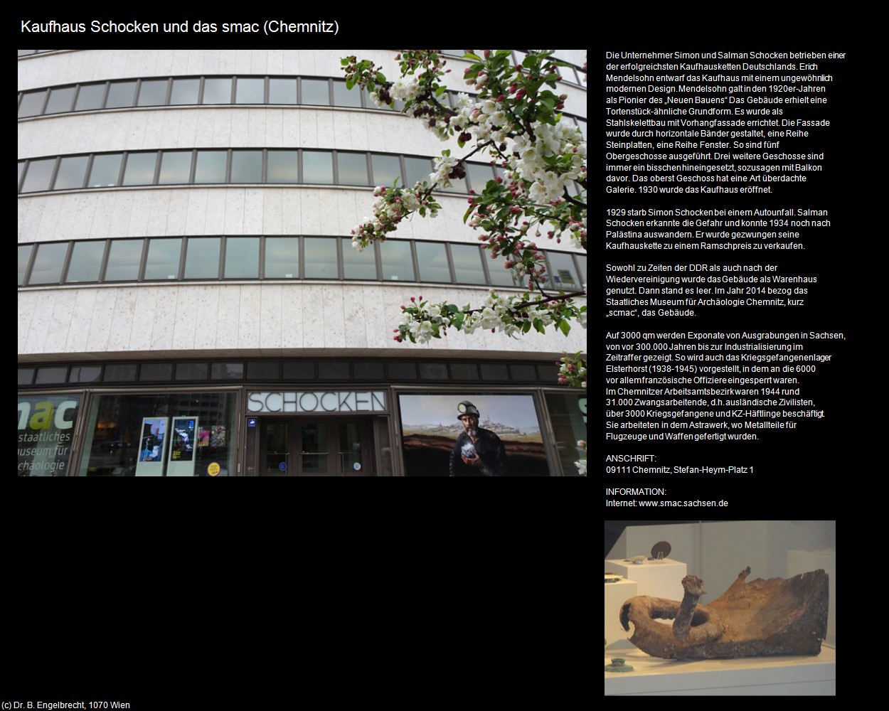 Kaufhaus Schocken und das smac (Chemnitz) in Kulturatlas-SACHSEN