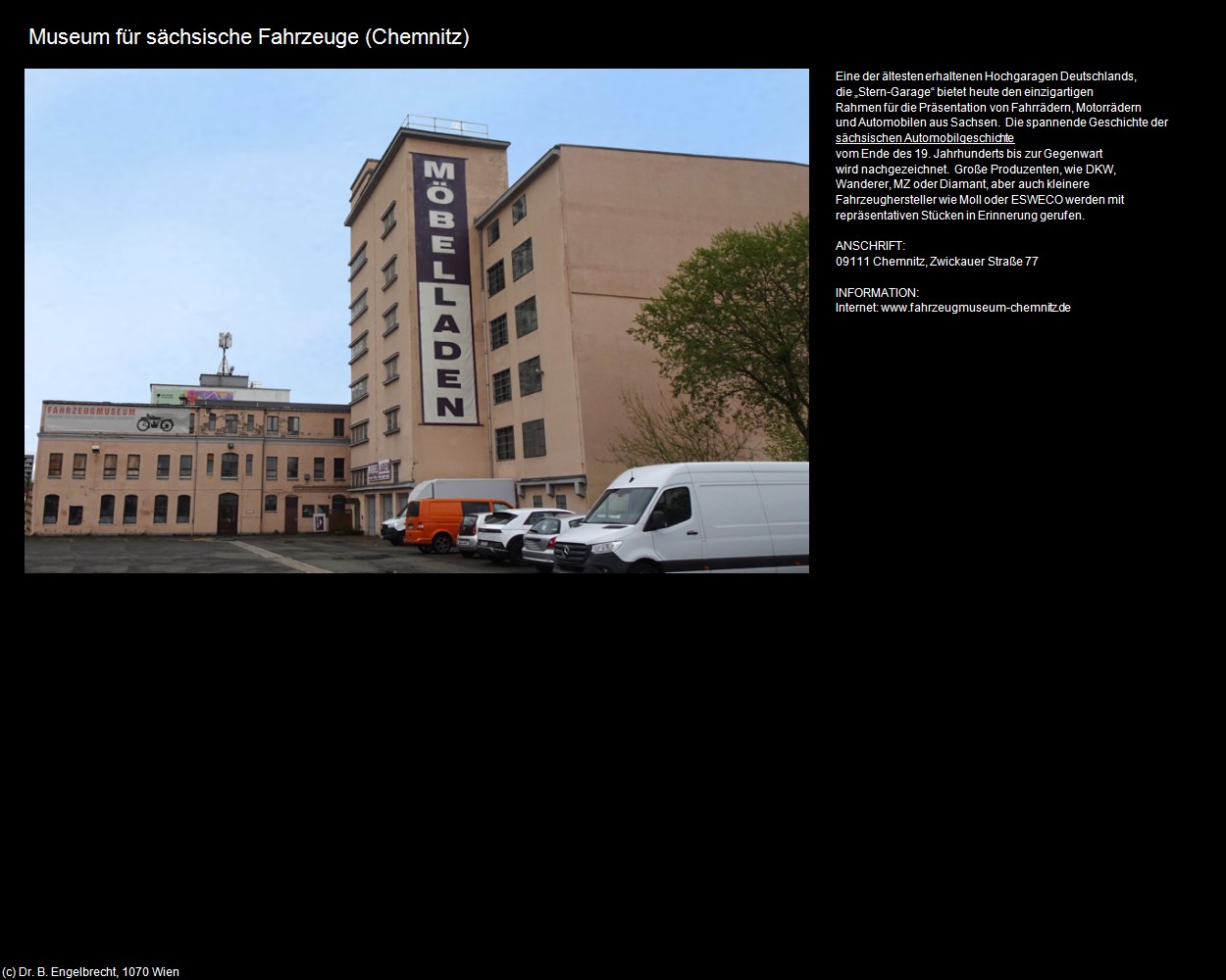 Museum f&uuml;r s&auml;chsische Fahrzeuge (Chemnitz) in Kulturatlas-SACHSEN(c)B.Engelbrecht
