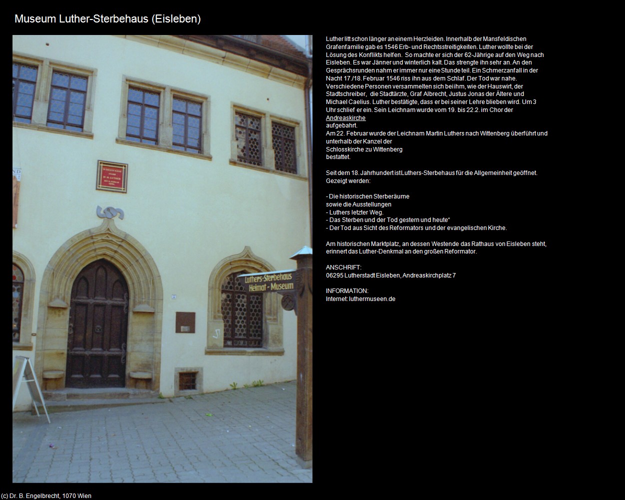 Museum Luther-Sterbehaus (Eisleben) in Kulturatlas-SACHSEN-ANHALT(c)B.Engelbrecht