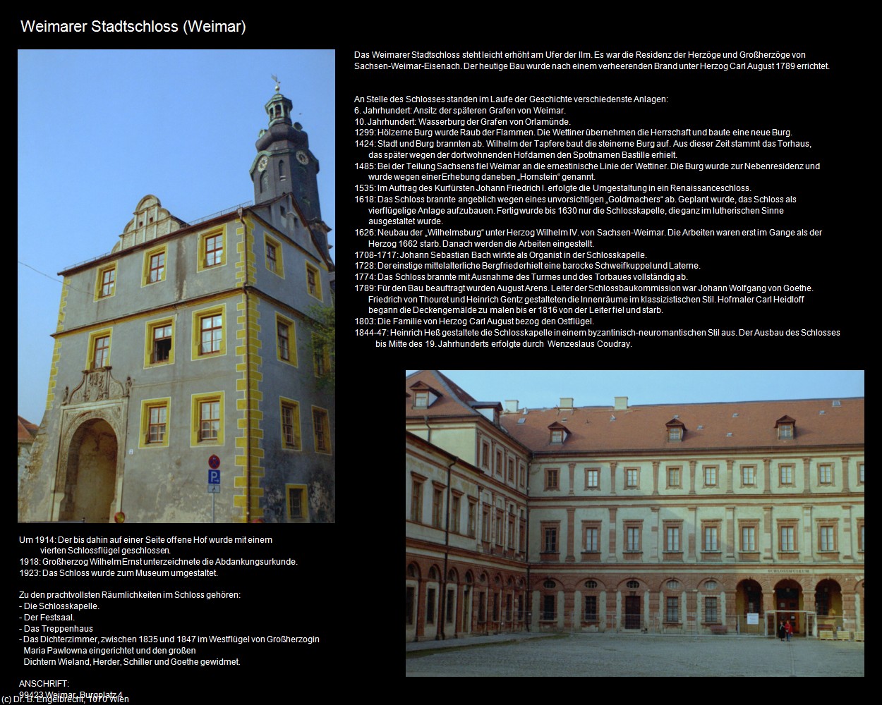 Weimarer Stadtschloss (Weimar) in Kulturatlas-TH&Uuml;RINGEN