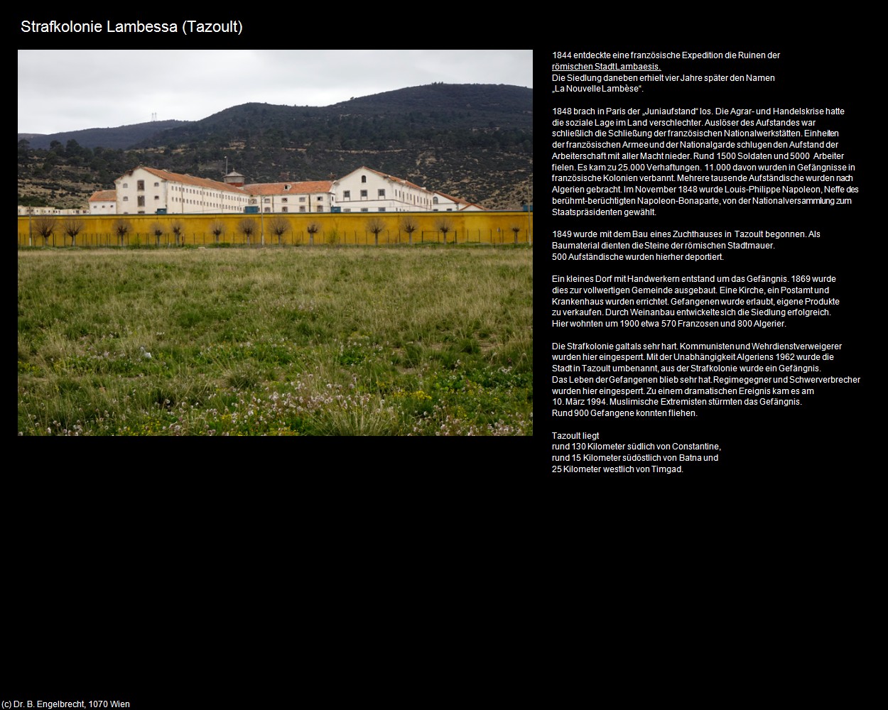 Strafkolonie Lambessa (Tazoult) in Kulturatlas-ALGERIEN(c)B.Engelbrecht