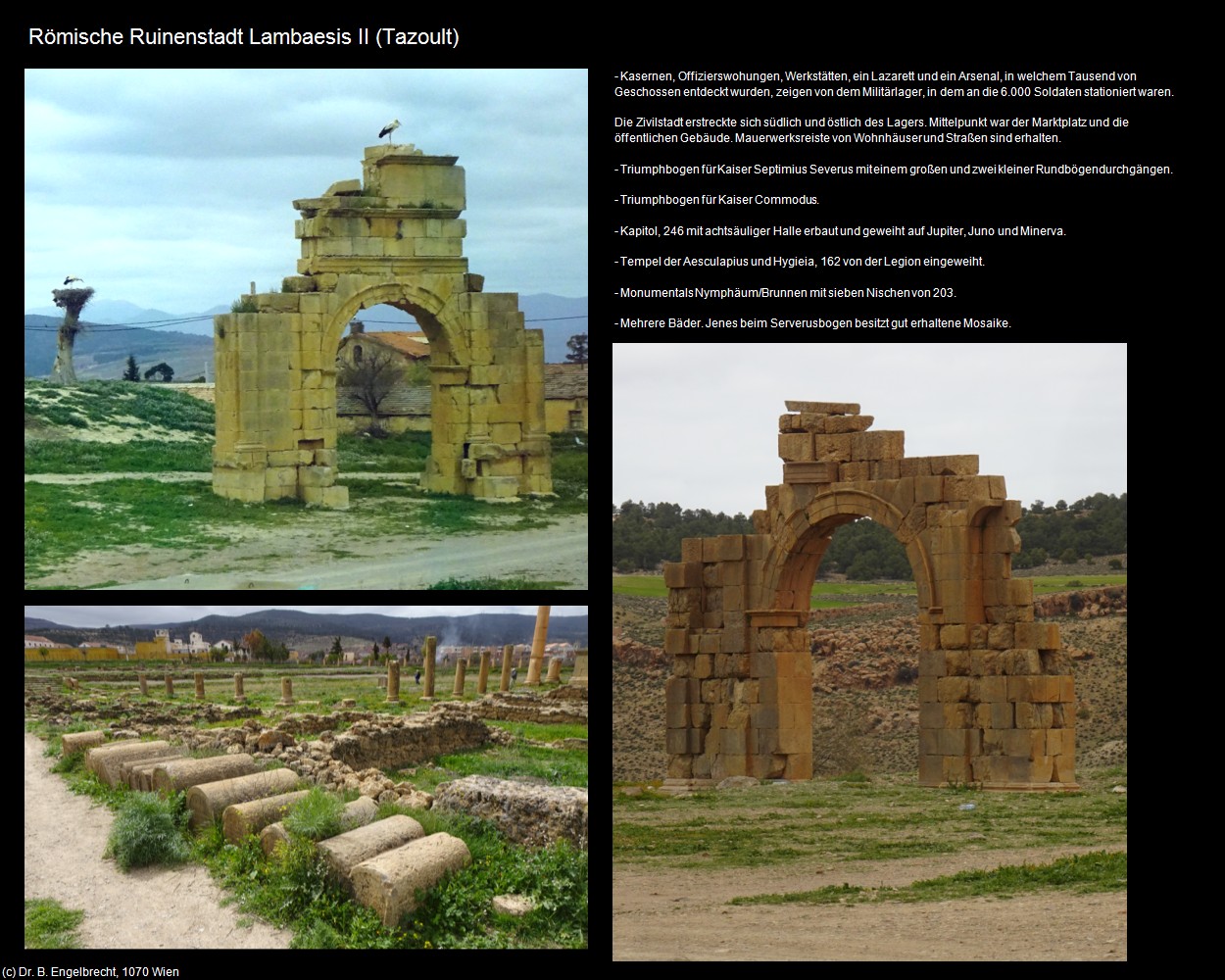 R&ouml;m. Ruinenstadt Lambaesis II (Tazoult) in Kulturatlas-ALGERIEN