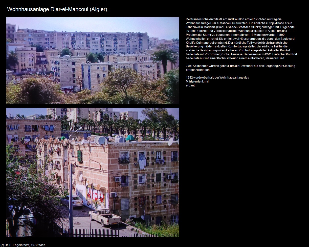 Wohnhausanlage Diar-el-Mahcoul (Algier) in Kulturatlas-ALGERIEN(c)B.Engelbrecht