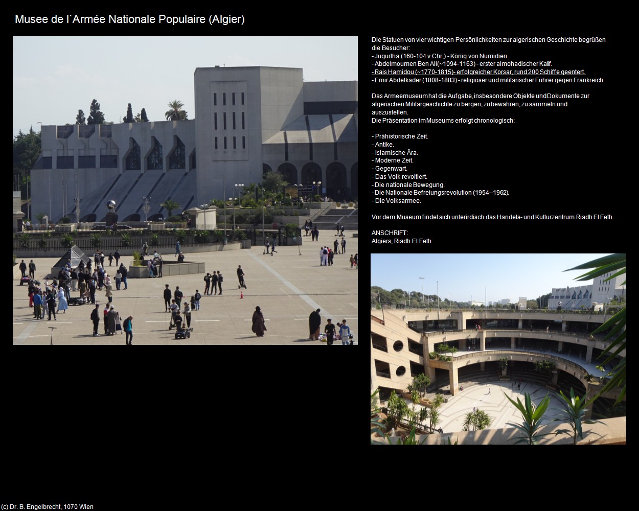Musee de l`Arm&eacute;e Nationale Populaire (Algier) in Kulturatlas-ALGERIEN(c)B.Engelbrecht