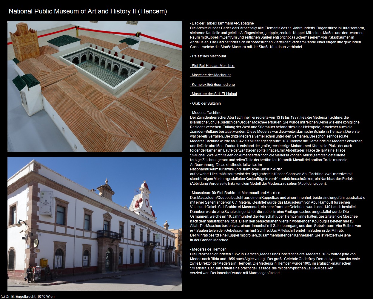 National Public Museum of Art and History II (Tlemcen) in Kulturatlas-ALGERIEN(c)B.Engelbrecht