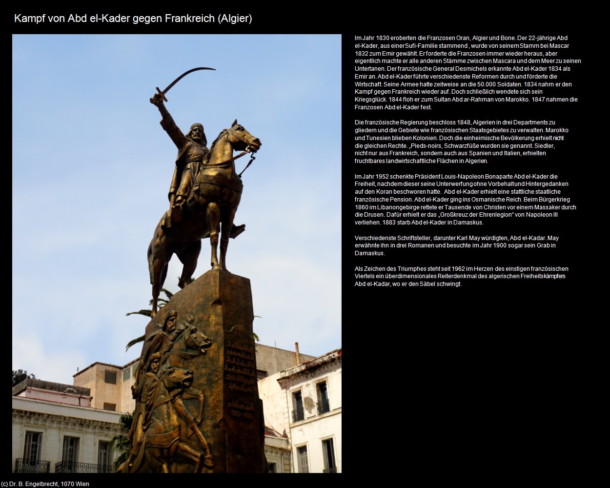 Kampf von Abd el-Kader gegen Frankreich (Algier) in Kulturatlas-ALGERIEN