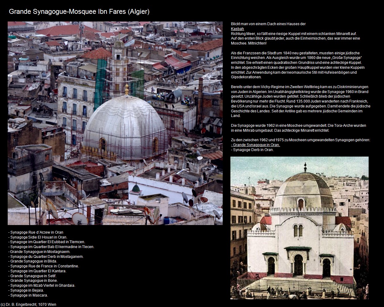 Grande Synagogue-Mosquee Ibn Fares (Algier) in Kulturatlas-ALGERIEN(c)B.Engelbrecht