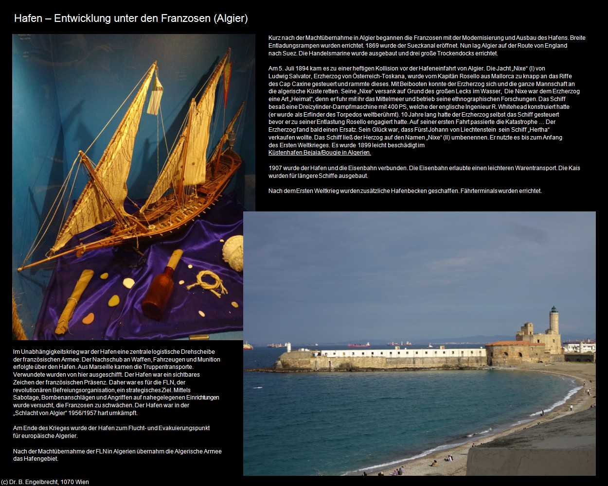 Hafen - Entwicklung unter den Franzosen (Algier) in Kulturatlas-ALGERIEN(c)B.Engelbrecht