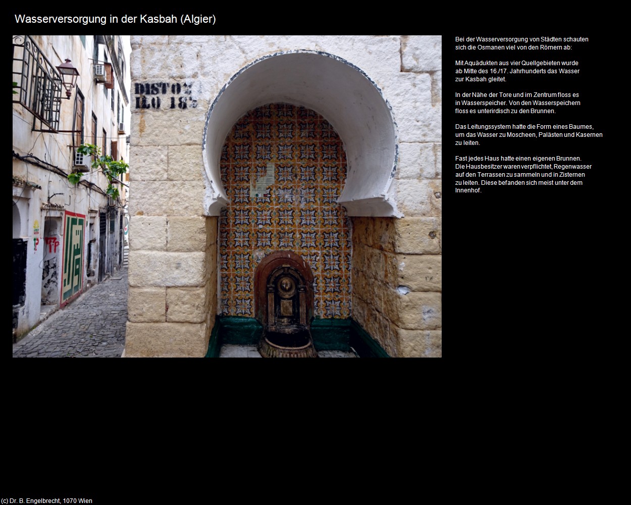 Wasserversorgung in der Kasbah (Algier) in Kulturatlas-ALGERIEN