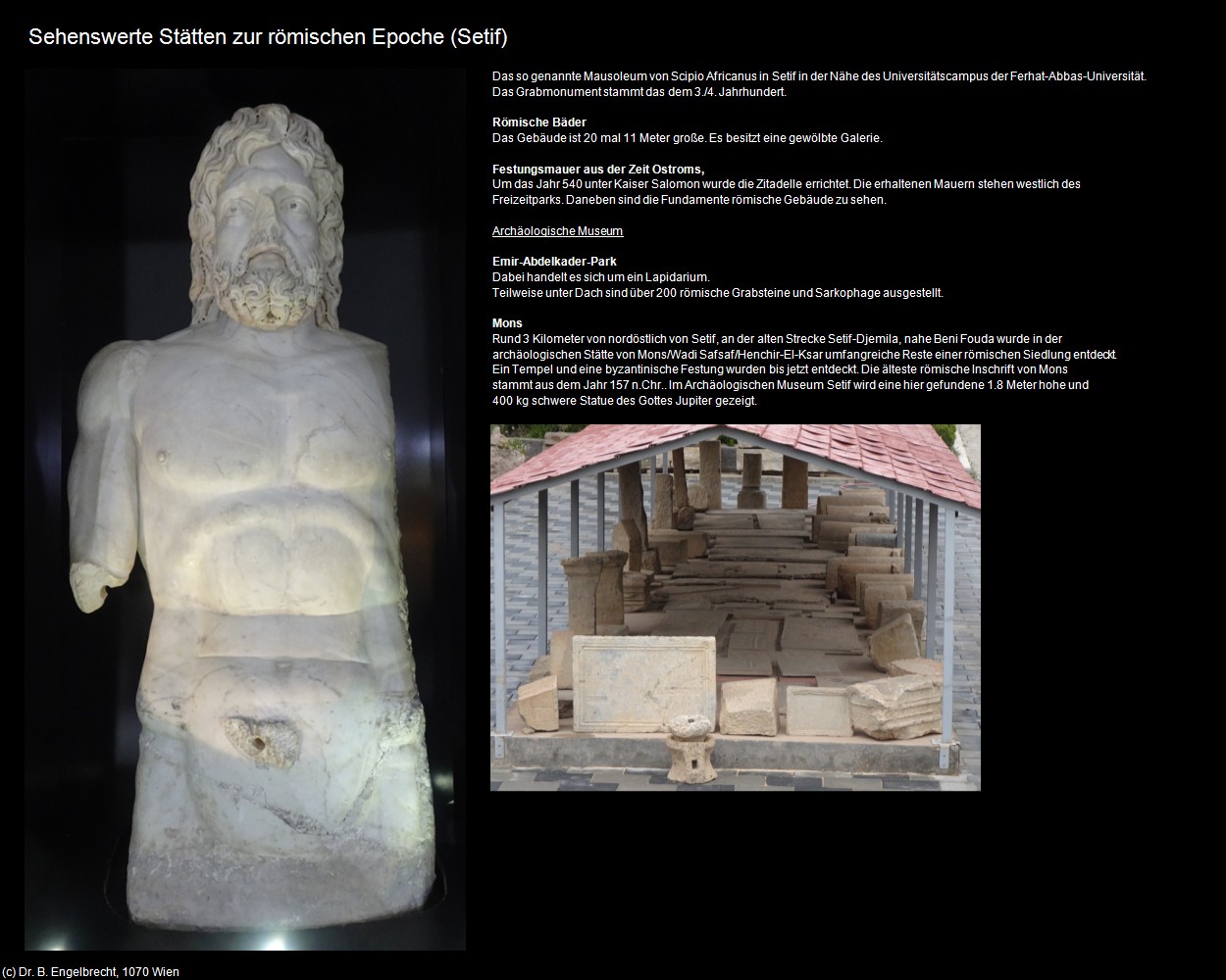Sehenswerte St&auml;tten zur r&ouml;mischen Epoche (Setif) in Kulturatlas-ALGERIEN(c)B.Engelbrecht