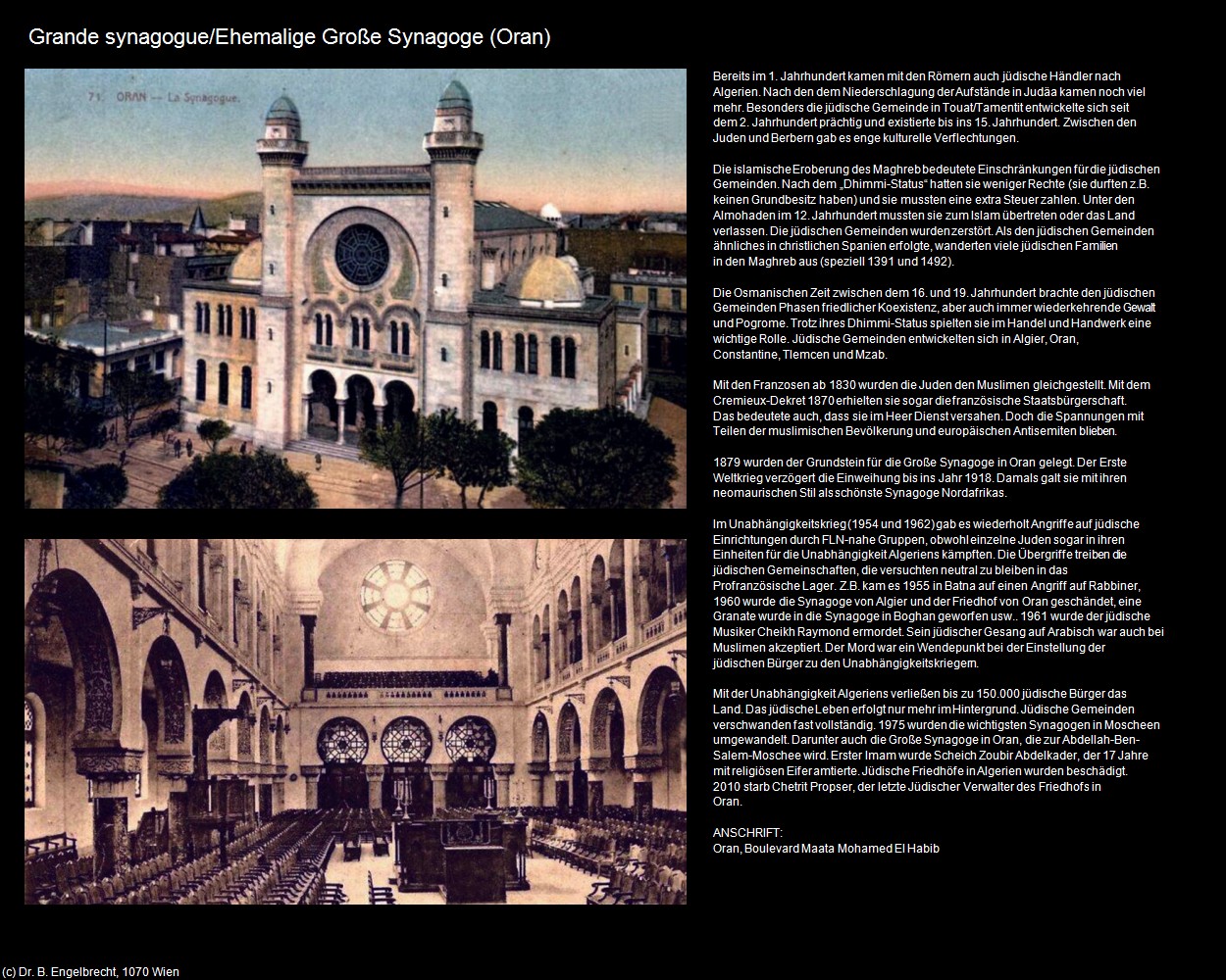 Ehem. Gro&szlig;e Synagoge (Oran) in Kulturatlas-ALGERIEN