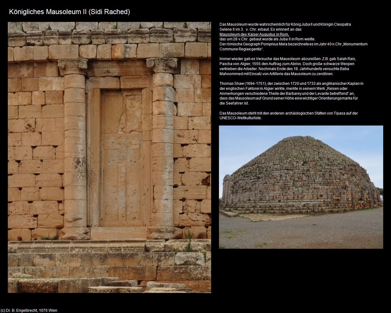 K&ouml;nigliches Mausoleum II (Sidi Rached) in Kulturatlas-ALGERIEN(c)B.Engelbrecht