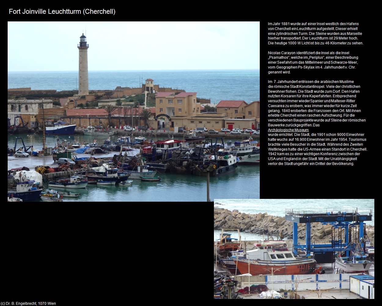 Fort Joinville Leuchtturm (Cherchell) in Kulturatlas-ALGERIEN(c)B.Engelbrecht