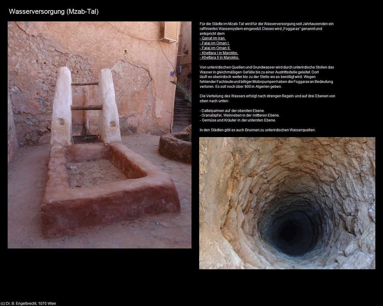 Wasserversorgung (Mzab-Tal) in Kulturatlas-ALGERIEN(c)B.Engelbrecht