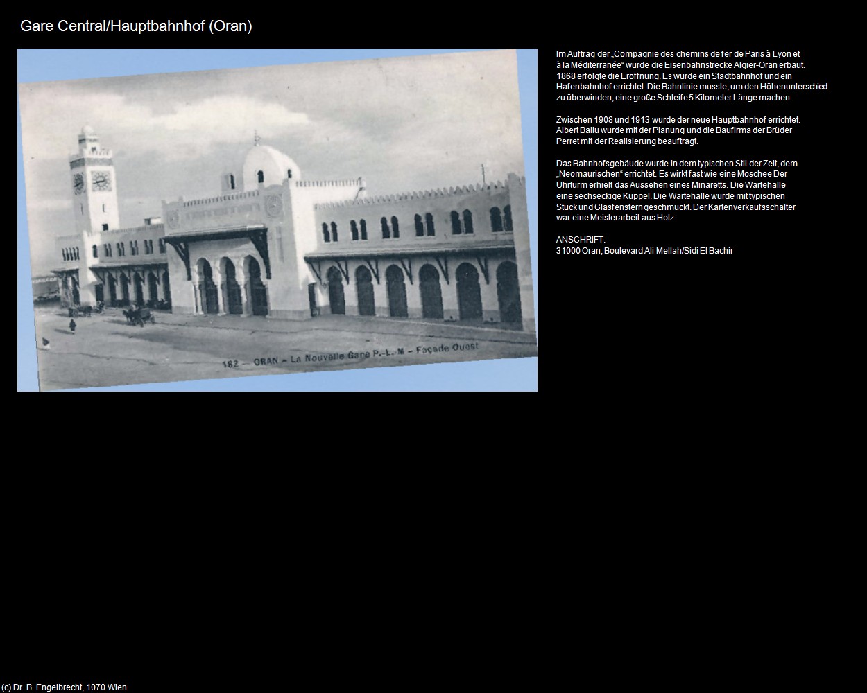 Gare Central (Oran) (Oran) in Kulturatlas-ALGERIEN