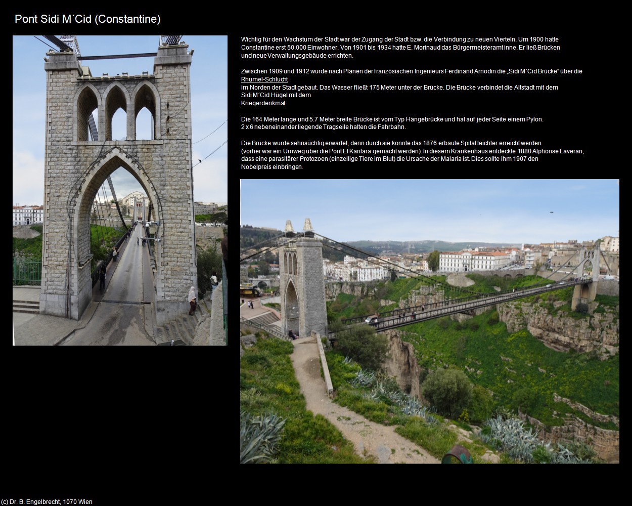 Pont Sidi M&lsquo;Cid (Constantine) in Kulturatlas-ALGERIEN(c)B.Engelbrecht