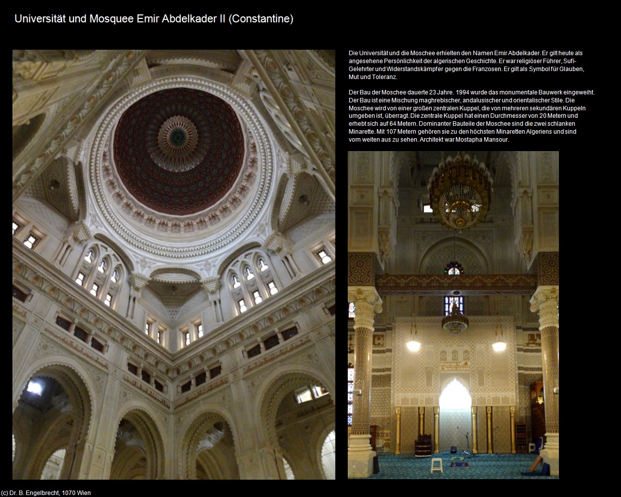 Universit&auml;t und Mosquee Emir Abdelkader II  (Constantine) in Kulturatlas-ALGERIEN