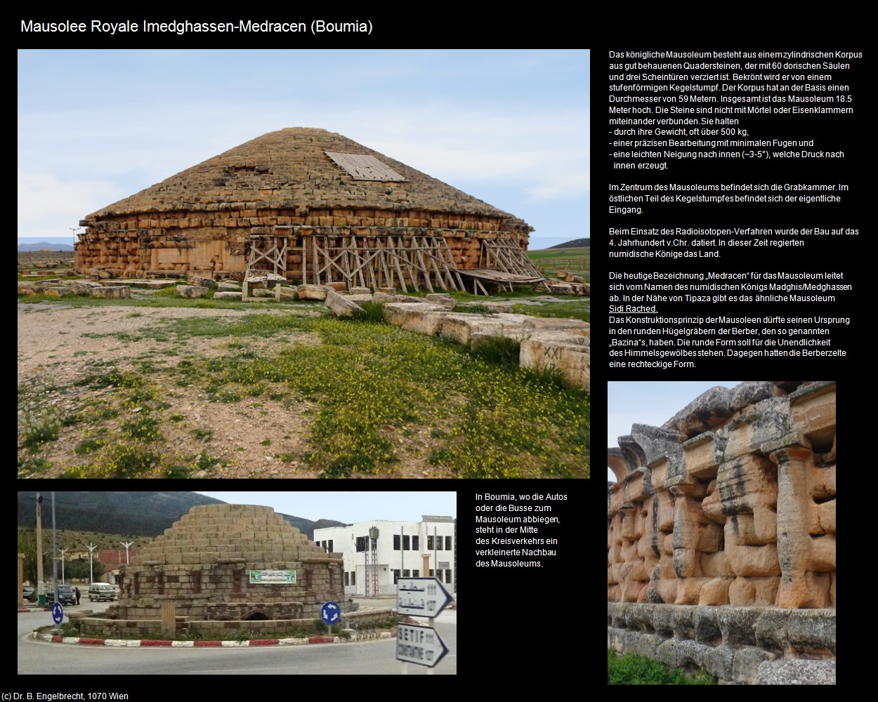 Mausolee Royale Imedghassen-Medracen (Boumia bei Batna) in Kulturatlas-ALGERIEN(c)B.Engelbrecht