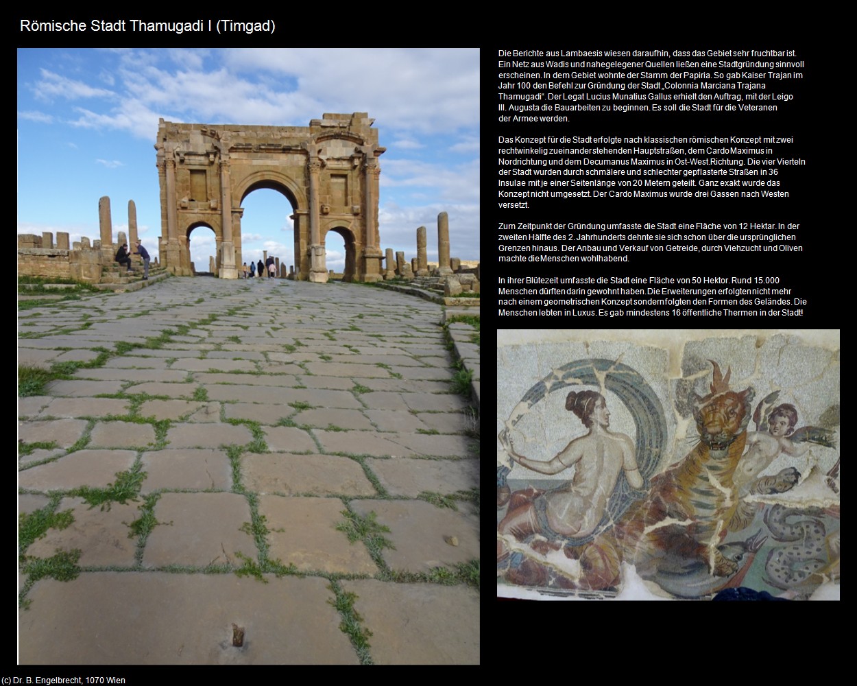 R&ouml;mische Stadt Thamugadi I (Timgad) in Kulturatlas-ALGERIEN
