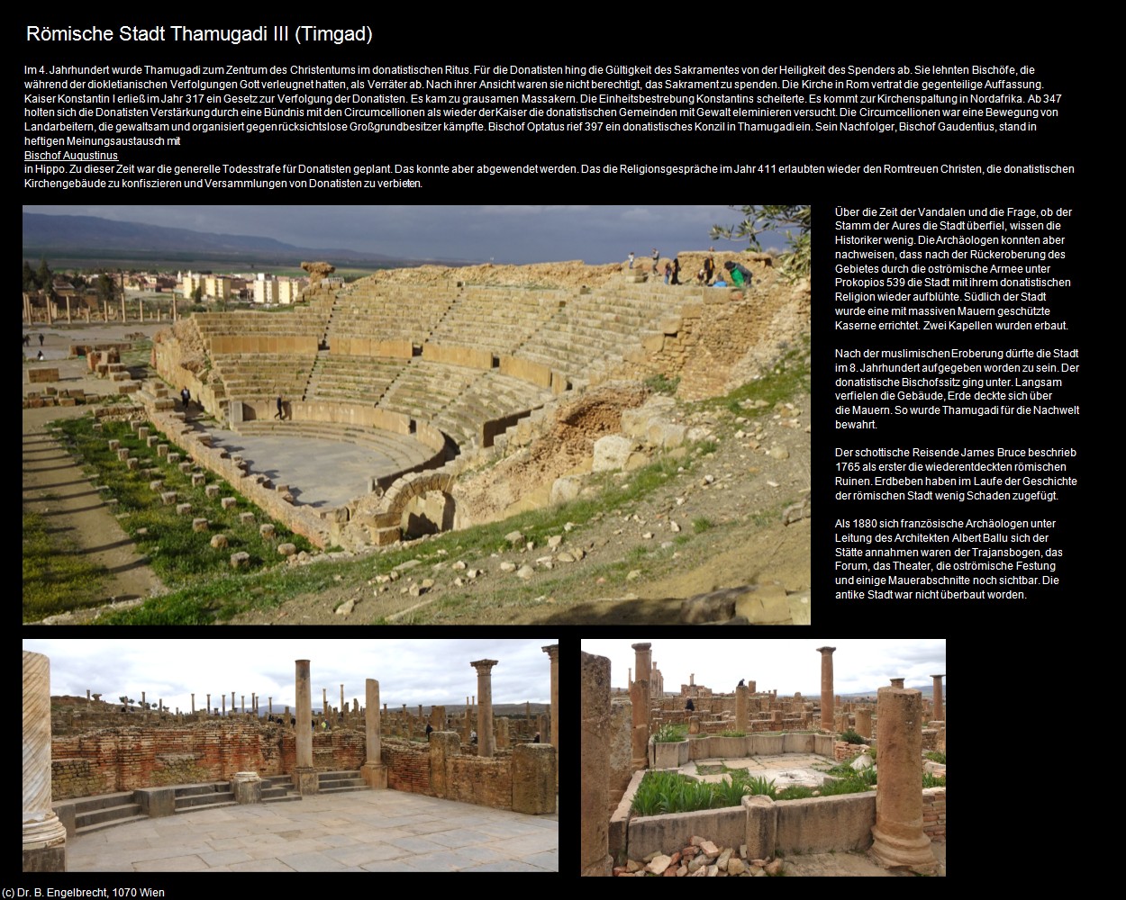 R&ouml;mische Stadt Thamugadi III (Timgad) in Kulturatlas-ALGERIEN(c)B.Engelbrecht