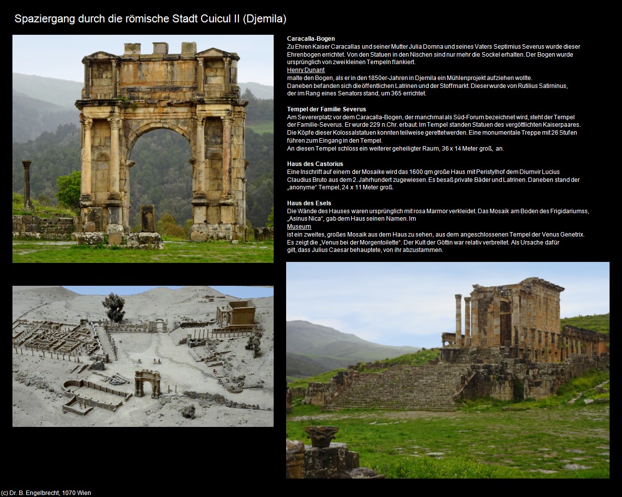 Spaziergang durch die r&ouml;mische Stadt Cuicul II (Djemila) in Kulturatlas-ALGERIEN(c)B.Engelbrecht